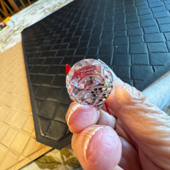 Iris Arc Lead Crystal Snowman Retired Austrian Collectible - Picture 5 of 5